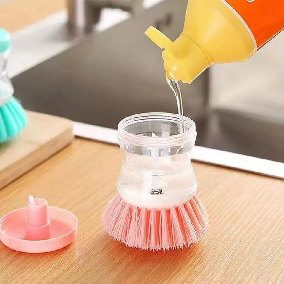 Opvaskebørste med dispenser